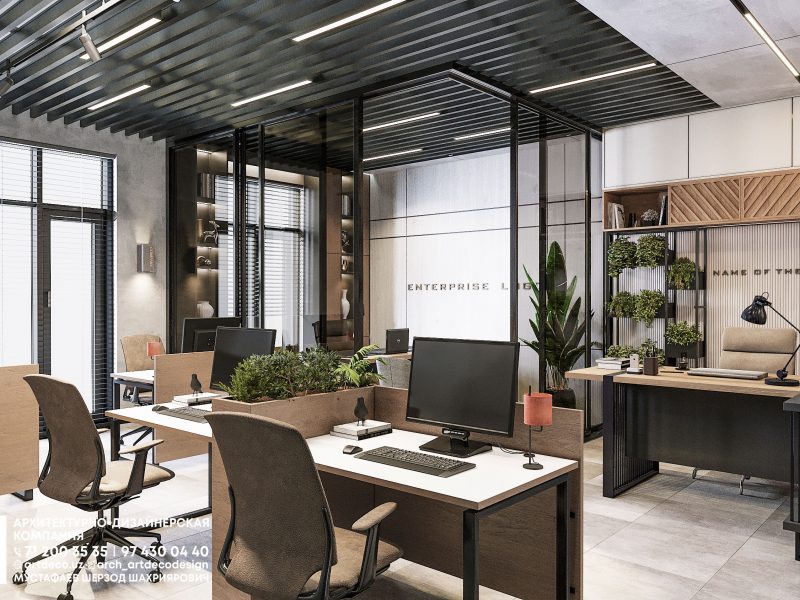 Дизайн интерьера Офиса в стиле модерн от команды ART DECO DESIGN